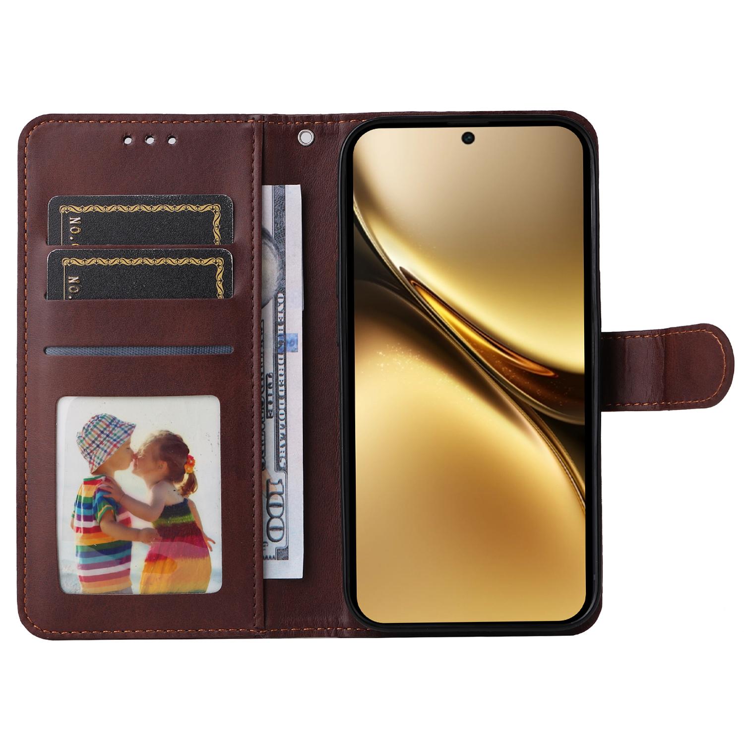 

For vivo X200 Pro 5G Case Wallet PU Leather Folio Flip Phone Cover Black