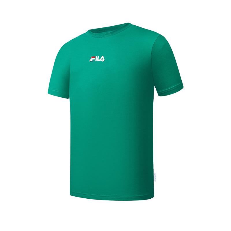 FILA Tennis Personalized Print Skin-Friendly Comfortable T-Shirt Men tops A11M633143FDG M