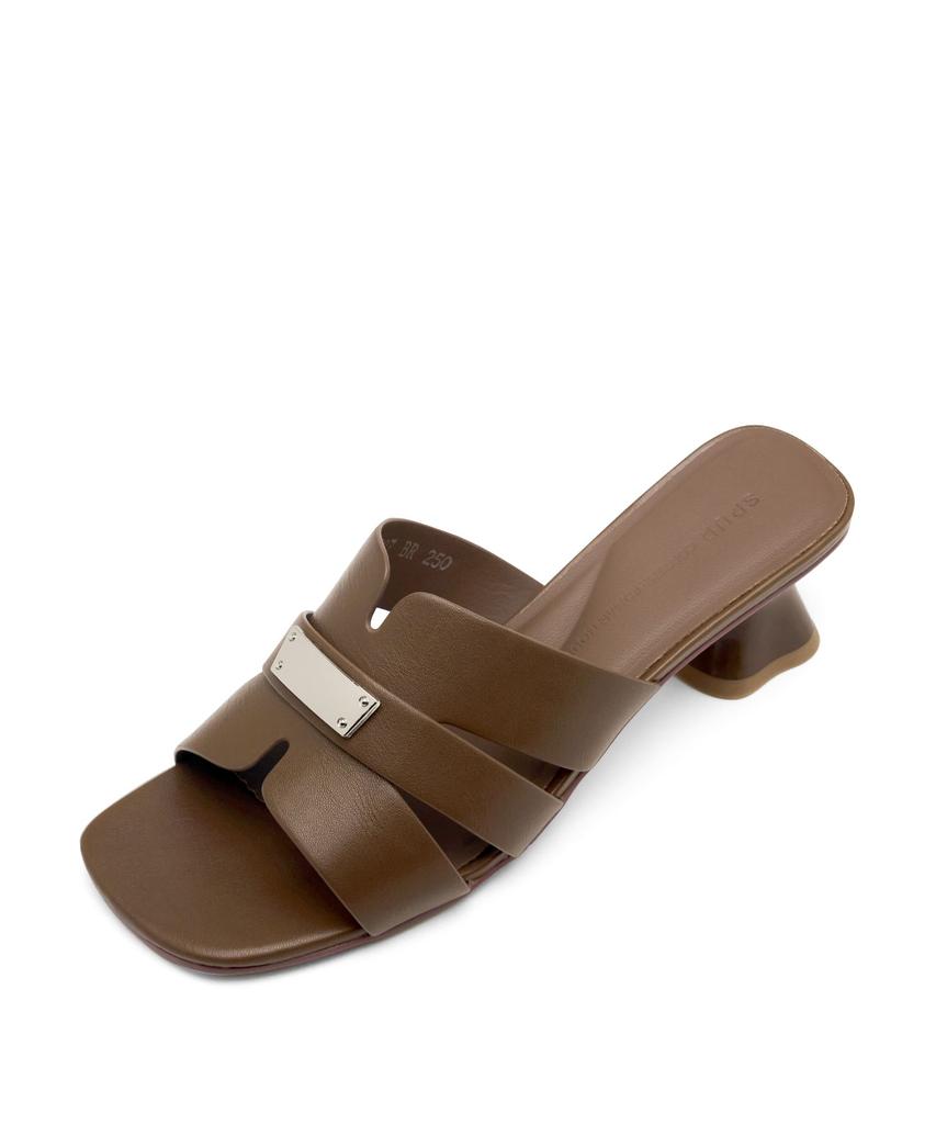 Spur Cleo Ornament Mule Sandal 6Cm -Ws9037 (3Color)