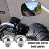 Mirror Hole Cover Cap, Motorcycle Mirror, Mirror Hole Cover, Screws, M8/M10 Universal Bike Mirror