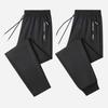 Men Spring Summer Plus Size Loose Pants Casual Sports Trousers for Men's Fashion Black Pants
