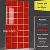 Imitation Tile Aluminum Composite PVC Self-Adhesive Kitchen Oil-Proof Wall Sticker and Wainscoting Panel.