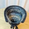 Autumn and Winter Contrasting Colors After Split Bow Basin Hat Women's Knitted Hat Bucket Hat