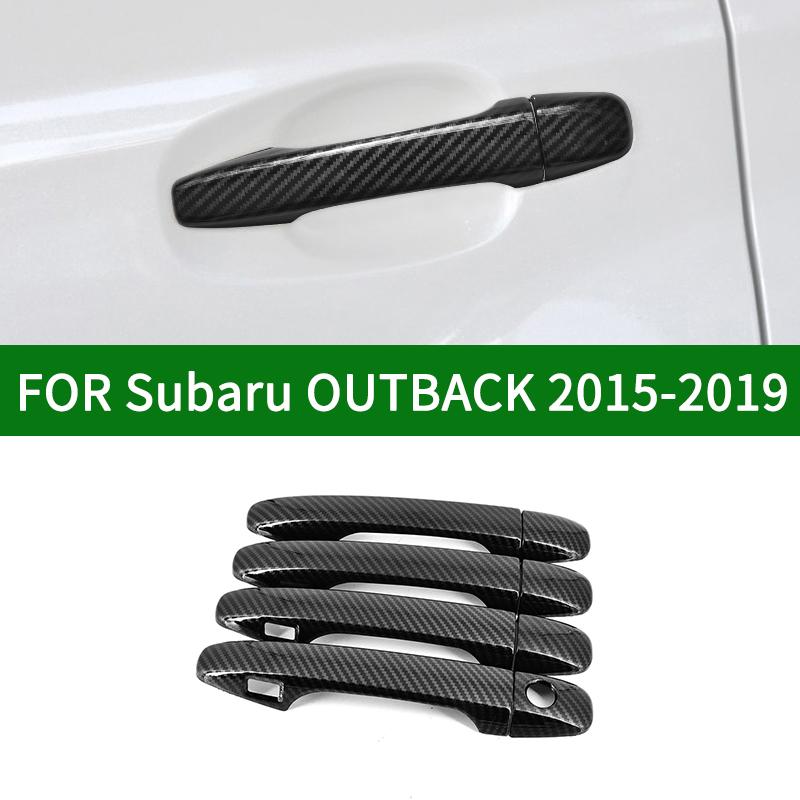 

Для Subaru OUTBACK 2015-Глянцевые накладки на боковые дверные ручки с узором из углеродного волокна 2018 2016