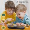 KOESMG Baby TV Remote Control Toy with Lights & Sounds, Early Educational Learning Toy with English/French/Spanish, Gift for Infants 6 Months+