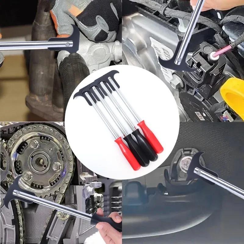 Car Oil Seal Wrench Puller Universal Two-Head Oil Seal Hook Screwdriver Wrench Puller Automotive Hand-held Disassembly Tool