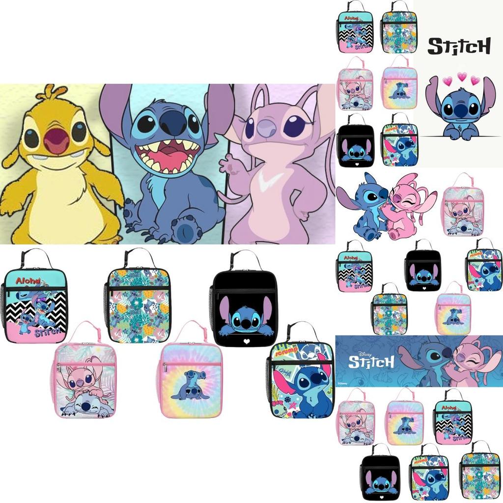 Runningtiger Stitch School Lunch Bag For Boys And Girls Breathable And Cute Design
