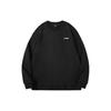 Li Ning Sweatshirts Unisex Black Crew Neck Moderate Regular AWDTD83-1