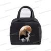 Kawaii Capybara Design Brotdose Aufbewahrungstasche Damen Cartoon Capybara Druck Tragbare Bento Taschen Tier Capybara Liebhaber Lunchtaschen