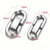5Pcs/Lot Stainless Steel Chains Connecting Buckles Fits Bracelets Necklaces DIY Jewelry Making Clasp Accessories Wholesale