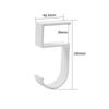 1pc 5-Shaped Aluminum Alloy Wall Hooks Bag Holder For Table Side Hanger Bag Hook Non-Sticky Removable Hook Detachable Hook