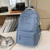 Schoolbag1011 new schoolbag men's and women's striped soft-sided backpack commuting travel versatile lightweight backpack