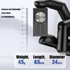 Shockproof LED Torch Flashlights 3 Light Mode Magnetic Base Back Clip USB C Rechargeable For Outdoor Enthusiasts