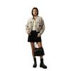 Calvin Klein Vintage Casual Commuter Pleated Drawstring Cloud Bag Women Shoulder Bag Space-Black 4K3027G-BAE