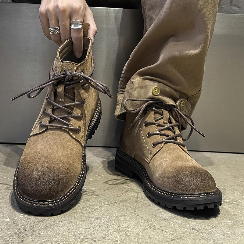 Fashion Retro Autumn and Winter Men's Boots Luxury Designer Minimalist Style Work and Office Luxury Hot Selling Adult Quality Shoes
