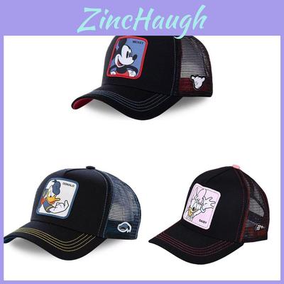 Mickey Mouse Embroidered Baseball Cap With Breathable Mesh For Summer Outdoor Activities