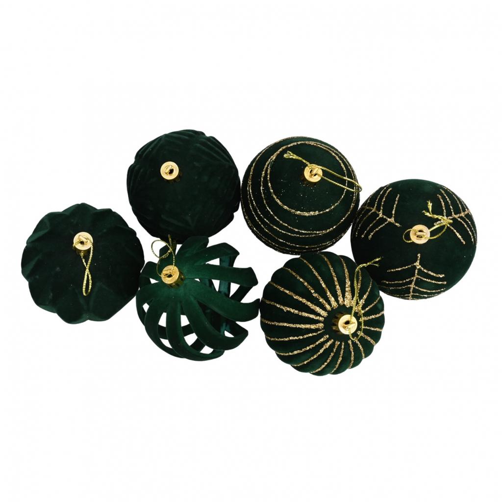 6PCS 8CM Christmas Ball Ornaments Tree Decorations for Holiday Wedding Party