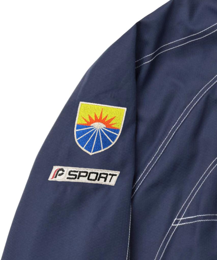 PHYPS MOTORCYCLE Ripstop Hooded Soccer Anorak Navy