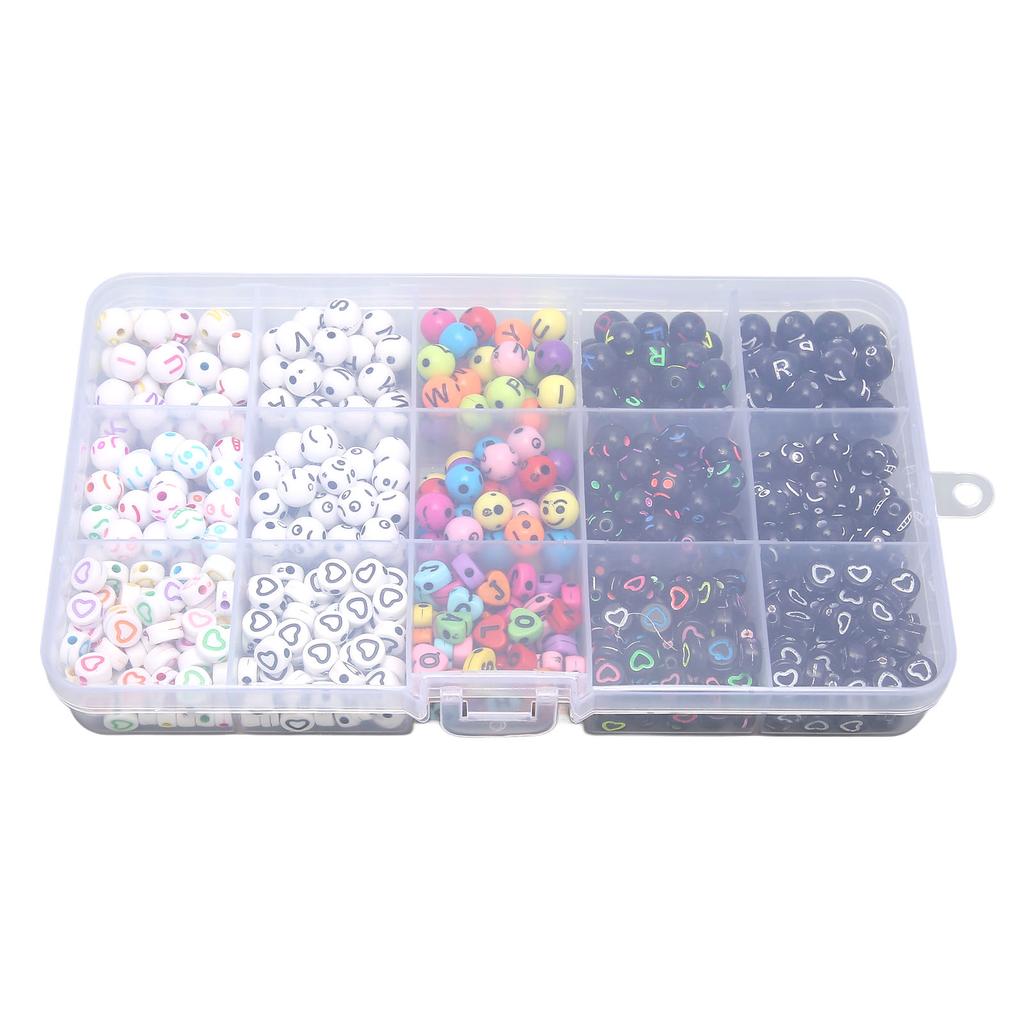Children Letter Beads Set Acrylic Alphabet Number Beads for Bracelets Necklaces DIY Decoration Gift