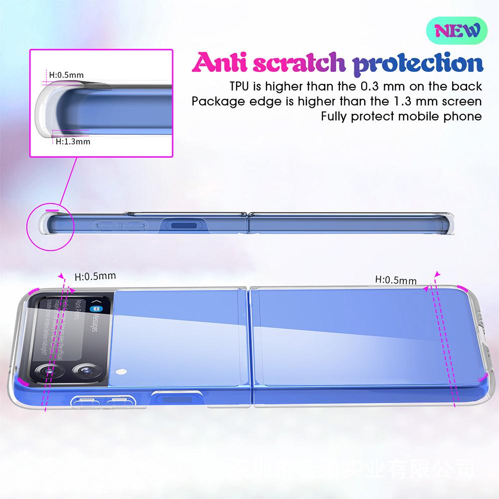 Klar Schlank Weiche Telefon Fall Für Samsung Z Flip 3 4 Silikon Abdeckung Für Samsung Galaxy Z Flip 3 Fundas transparent Fall Für Z Flip3