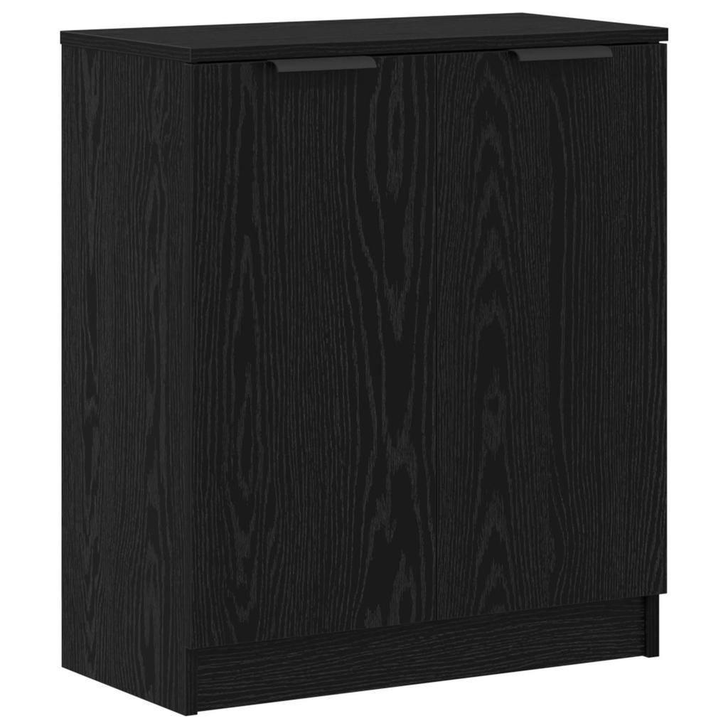 Sideboard 3 pcs Black Oak Effect Wood Based Panel