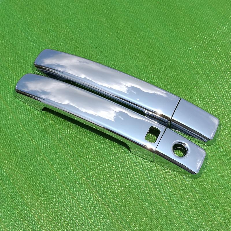 For Nissan Pathfinder R51 2005 - 2012 Luxurious Chrome Door Handle Cover Trim Set  for 4Door Never Rust Car Accessories Stickers