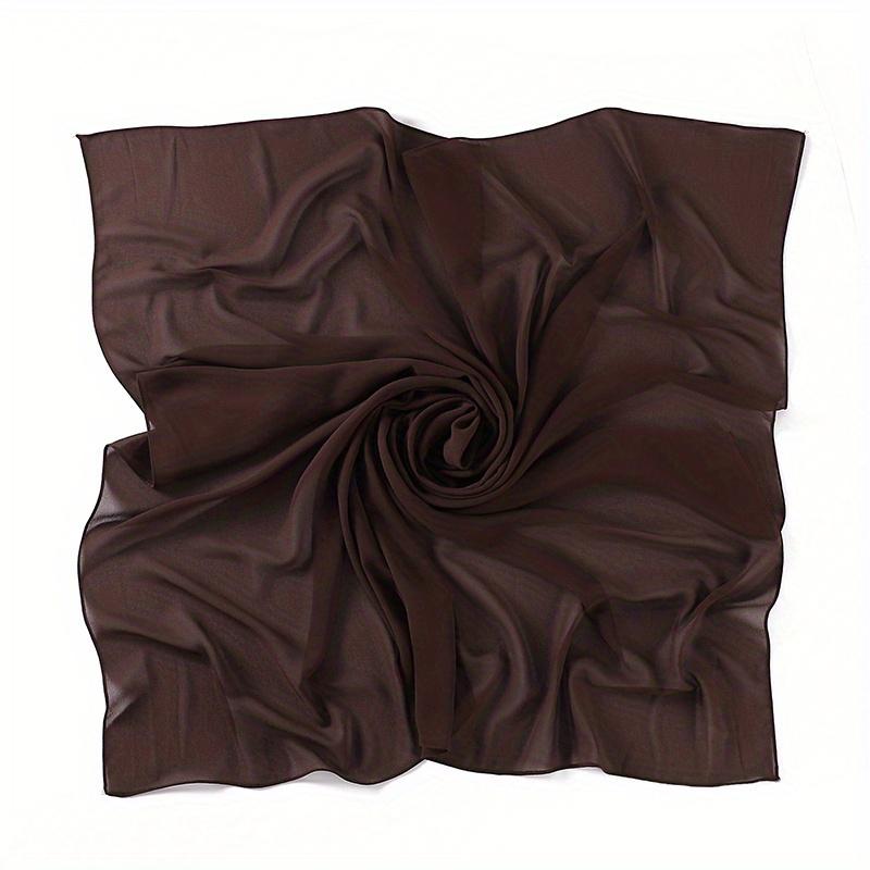 Muslim Chiffon Hijab Scarf for Women Big Solid Color Head Wrap for Women Hijabs Scarves Ladies Muslim Veil Jersey Hijabs Turban