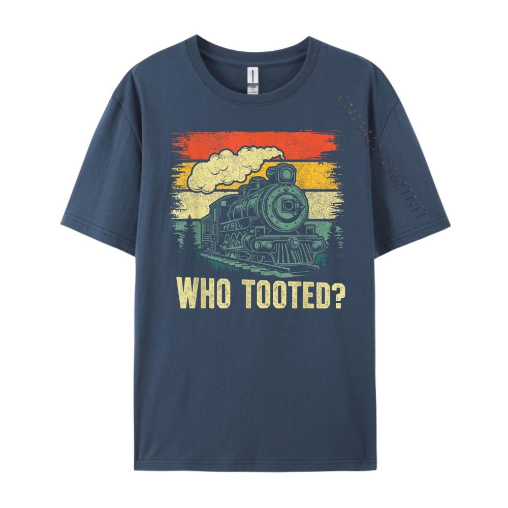 Funny Who Tooted Train Lovers Boys Men 3XL Men Clothing Streetwear Big Size Cool