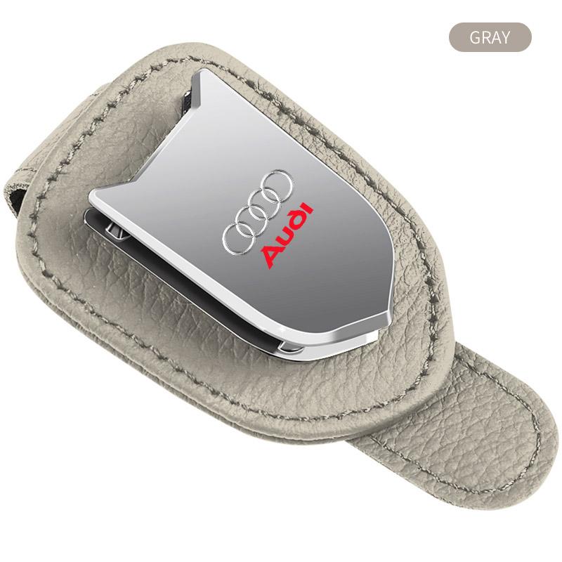 Car Auto Sun Visor Glasses Box Sunglasses Clip Card Ticket Holder Stand for Audi A3 A4 B5 B6 A3 8P 8V 8L A5 A6 C6 C5 A1 A7 A8 Q2 Q3 TT RS3 RS4