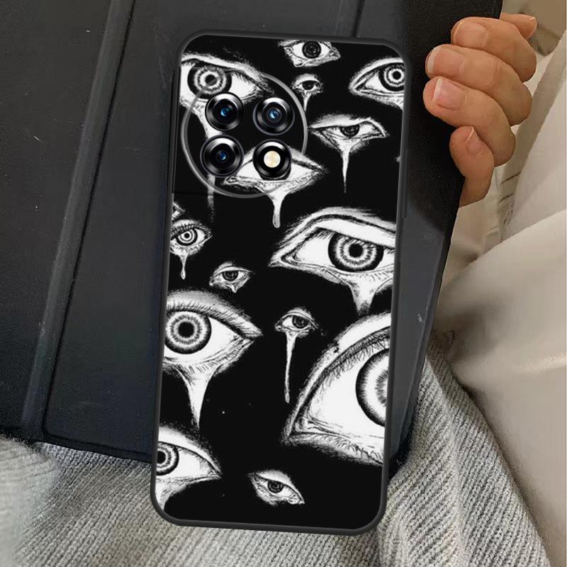 Scary Face Eyes Case For OnePlus 15 13 12 11 13R 13T 10T 10R 12R OnePlus Nord 5 CE 2 3 4 Lite N20 N30 Cover