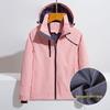 Unisex Windproof Waterproof Fleece Jacket for Autumn/Winter Outdoor Activities