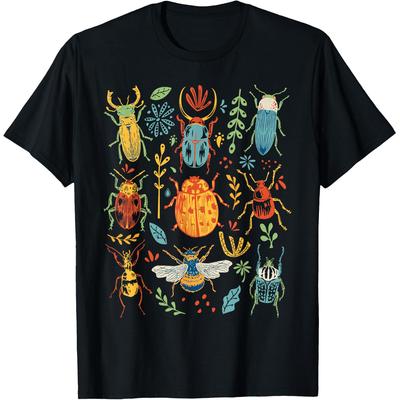 Insect Bug Collection Collector Entomologist Entomology Tshirts Men 100 Cotton Loose Oversized Crewneck Collar Hip Hop T Shirt