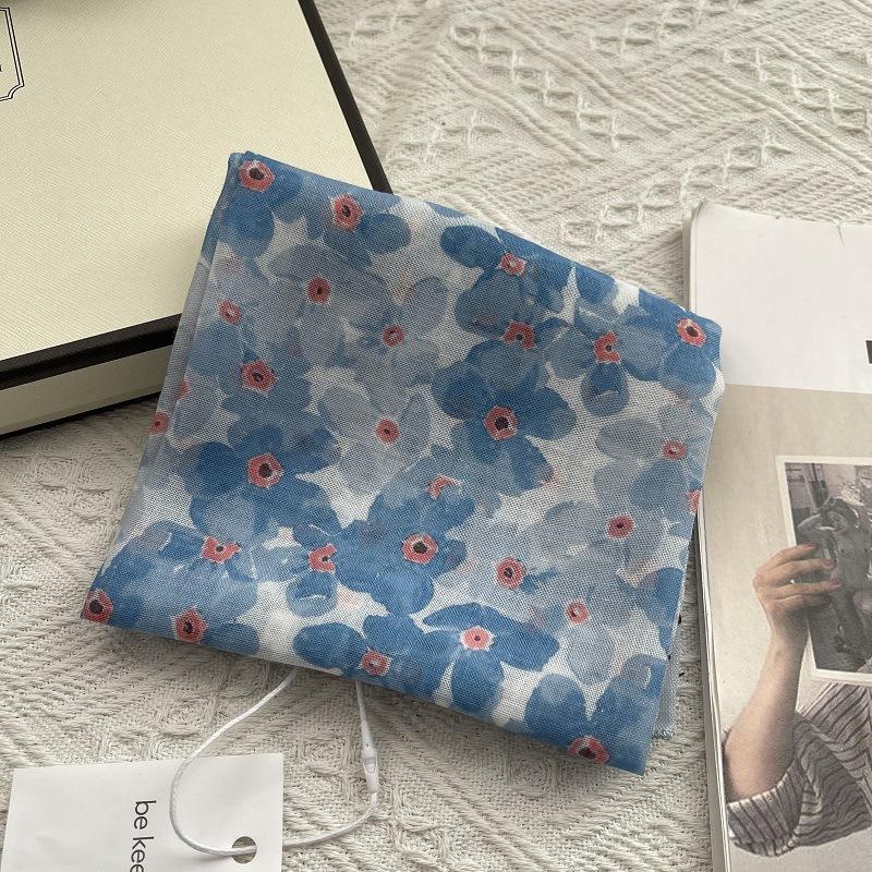 58*58cm Baumwoll-Quadrat-Schal Bandana, Kopfbedeckungen für Frauen, Kopftuch Taschentuch, Quadratischer Schal Stirnband, Vielseitige Schals für Frauen