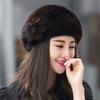 Women’s Hat High-end Hats Fashionable and Luxurious Hats Warm Ear Protection Hats for Middle-aged and Elderly People