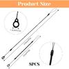 8 PCS Pen Leash, Pen Leash for Clipboard with Silicone Rings, Elastic Lanyard Tether, Anti-Lose Pens Chain for Tethering Stylus to Touchscreen