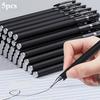 5pcs Gel Pens - 0.5mm Fine Tip, Quick-Drying, Black Ink - Office and School Essentials