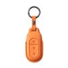 Leapmotor C11/T03/C01 Suede Car Key Case with Keychain Pendant