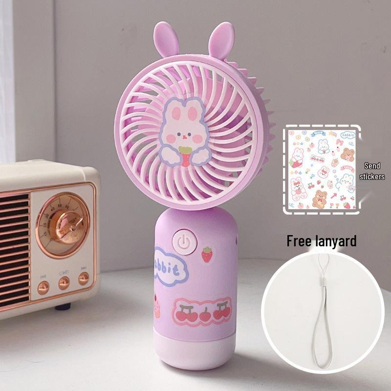 Adorable Portable USB Fan: Compact, Silent, Rechargeable for Pets, Students, Dorms Default