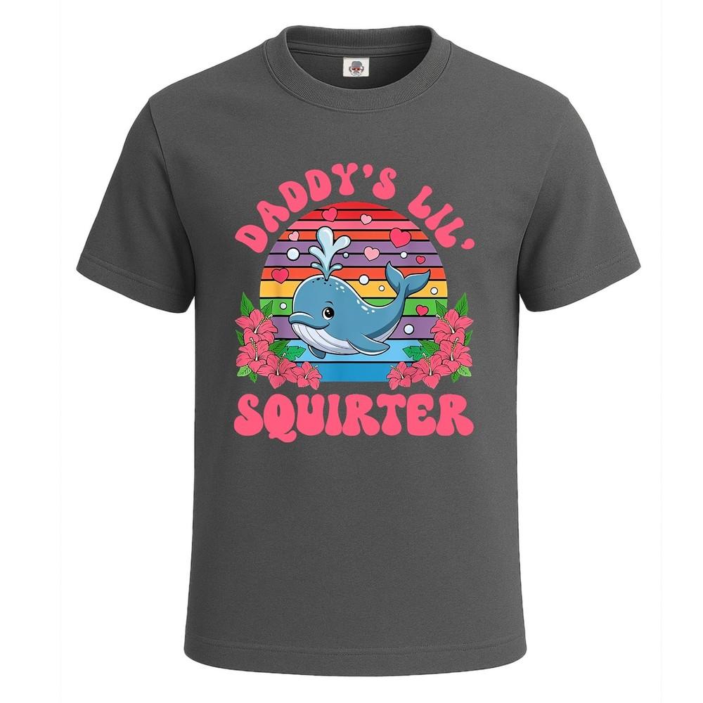 Daddys lil squirter novelty tee funny tshirt for mens novelty tee top 2XL