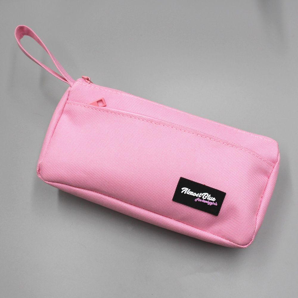 

Высокий внешний вид Портативный Водонепроницаемый Большой вместимости Пенал Сумка для хранения Канцелярская сумка Сумка для ручек розовый