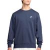 Men's Club Sweatshirts Men's Navy Blue Crew Neck Moderate