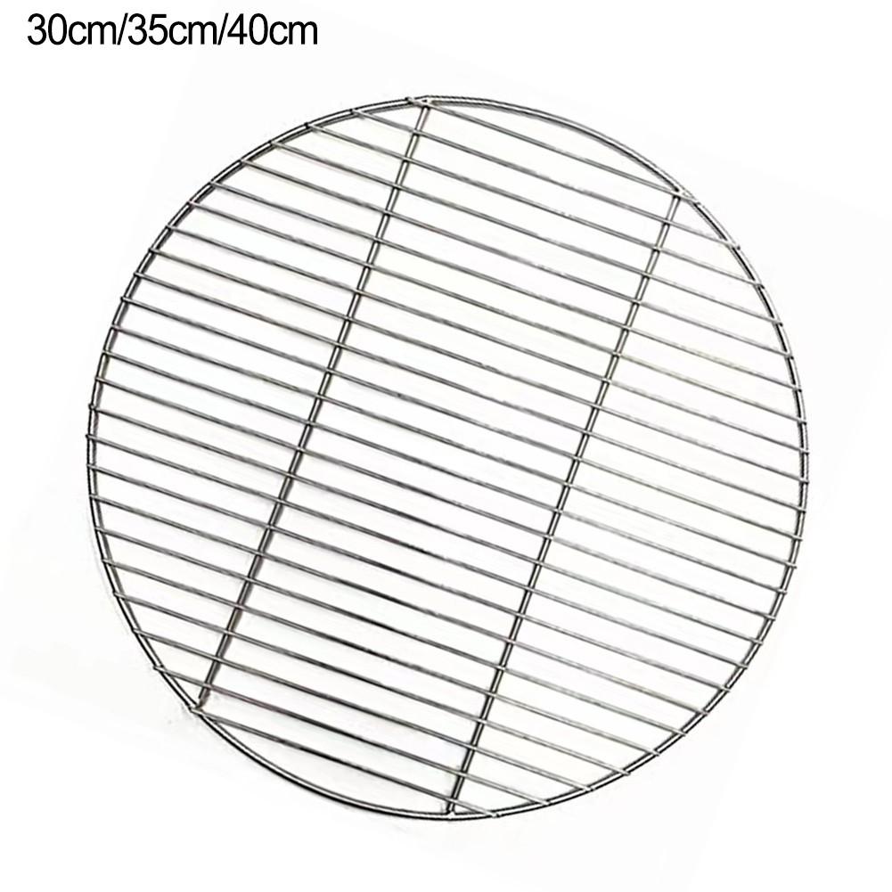 Round Stainless Steel Barbecue Grill Net for Outdoor Cooking 30cm 35cm 40cm