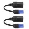 2pcs EC5 Cigarette Lighter Socket Car Female Converter for 12V Car Battery Booster