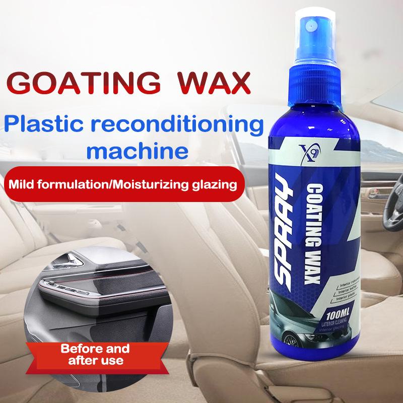 Car Plastic Restore Coating Agent Auto Plastic Rubber Restorer Back To Black Gloss Auto Polish and Repair Coating Renovator