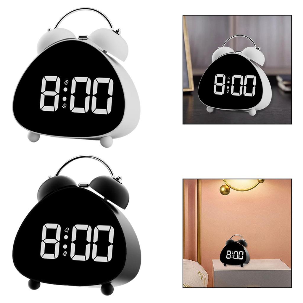 Electronic LED Alarm Clock Home Decor Time Precision, Loud Bell, Double Bell Tabletop Clock for Office Heavy Sleepers Dormitory