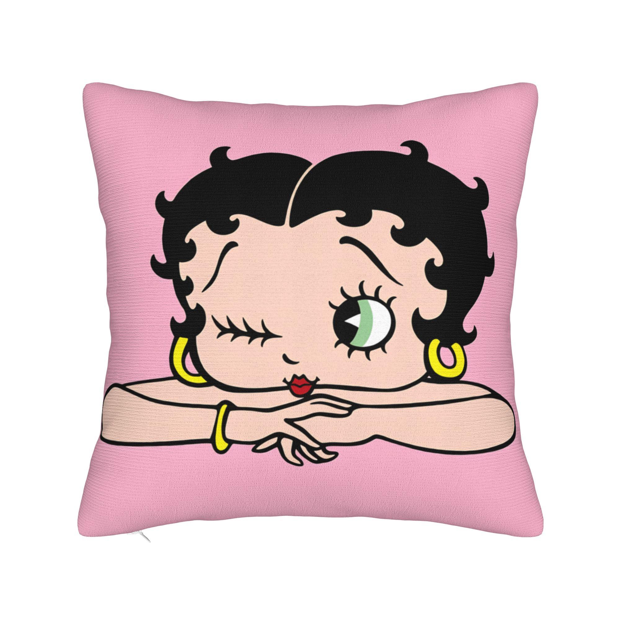 B-Bettys Boops  Pillow Cover  Cute Funny Pillow Case For Wedding Party Home Decor Comfy Pillowcases Gift 12x12Inch