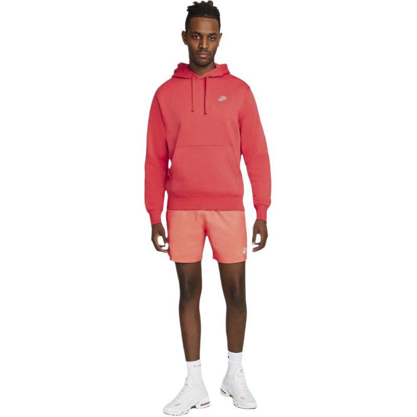 Nike Sweatshirts Men's Orange Hooded Thickened Regular DM2200-605