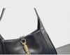 2024 High-End Women's Black Textured Shoulder Bag - Versatile White Fashion Messenger Bag
