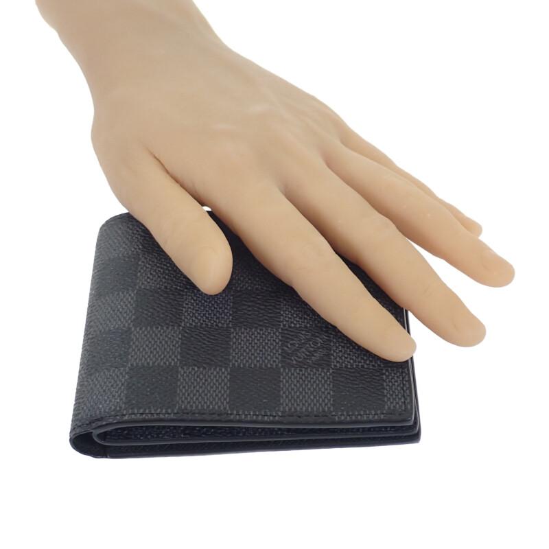 LOUIS VUITTON  N60053 Damier Grafitte Bifold Wallet black mens