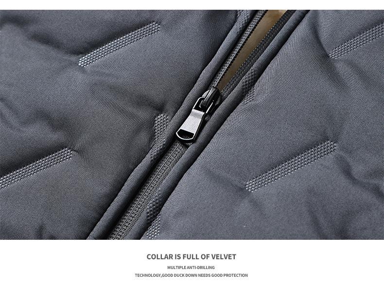 Men's Winter Cotton Jacket with Velvet Lining - Thick, Warm Lambswool Parka
